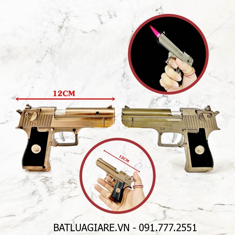 BẬT LỬA KHÈ HÌNH SÚNG K54 MINI (SIZE: 12CM) - (XÀI GAS)