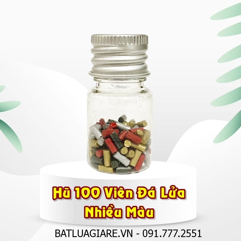 HŨ 100 VIÊN ĐÁ LỬA NHIỀU MÀU (ĐÁ MÀU)