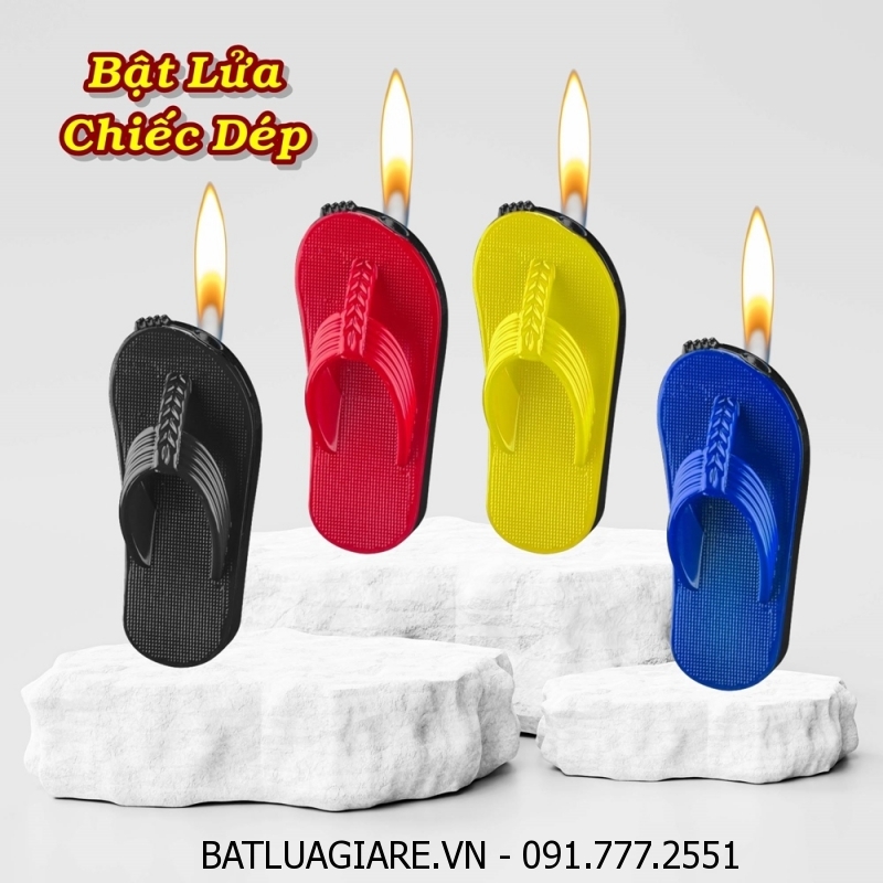 BẬT LỬA HÌNH CHIẾC DÉP (KIM LOẠI) - (XÀI GAS)