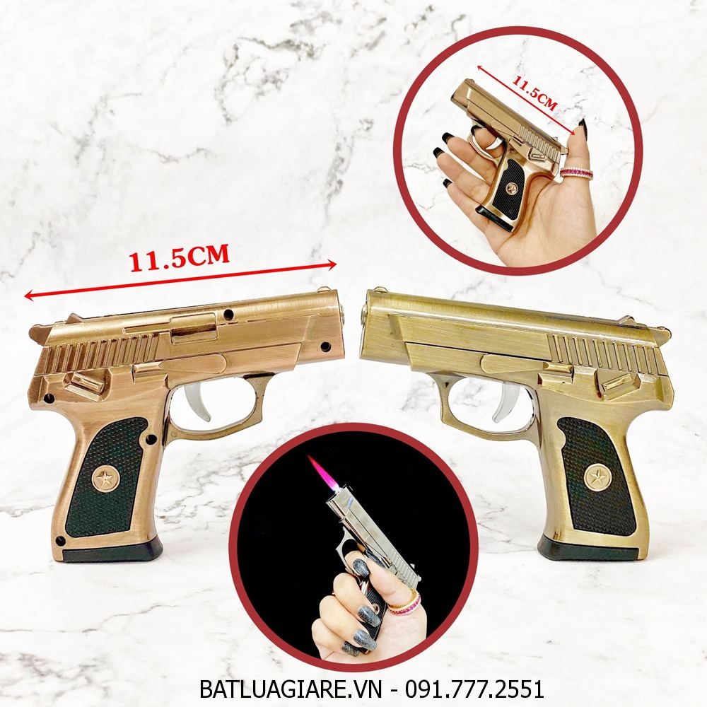 BẬT LỬA KHÈ HÌNH SÚNG CZ83 MINI (SIZE: 11.5CM) - (XÀI GAS)