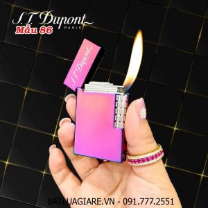 BẬT LỬA DUPONT TRƠN BÓNG MÀU TITAN M-86 (S.T. DUPONT) - (XÀI GAS)