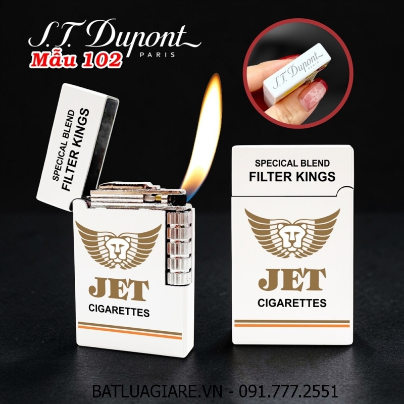 BẬT LỬA DUPONT HÌNH GÓI THUỐC LÁ JET M-102 (S.T. DUPONT) - (XÀI GAS)