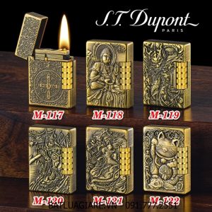 BẬT LỬA DUPONT NHẬT HÌNH NỔI CÁC KIỂU (DUPONT LÙN) (S.T. DUPONT) - (XÀI XĂNG)