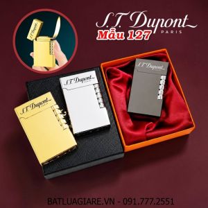 BẬT LỬA DUPONT TRƠN BÓNG M-127 (S.T. DUPONT) (CÓ HỘP) - (XÀI GAS)