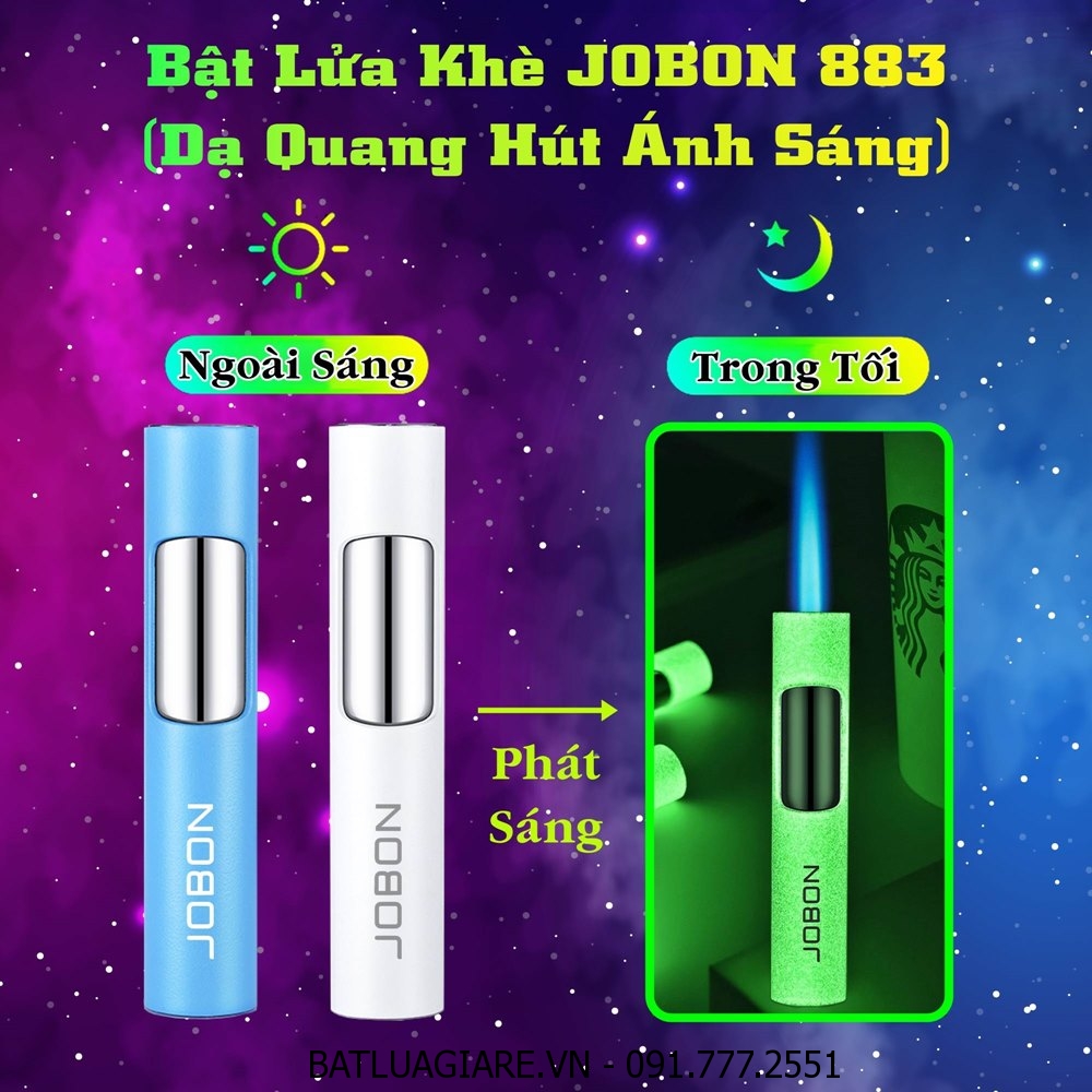 BẬT LỬA KHÈ JOBON 883 - DẠ QUANG HÚT ÁNH SÁNG - (XÀI GAS)