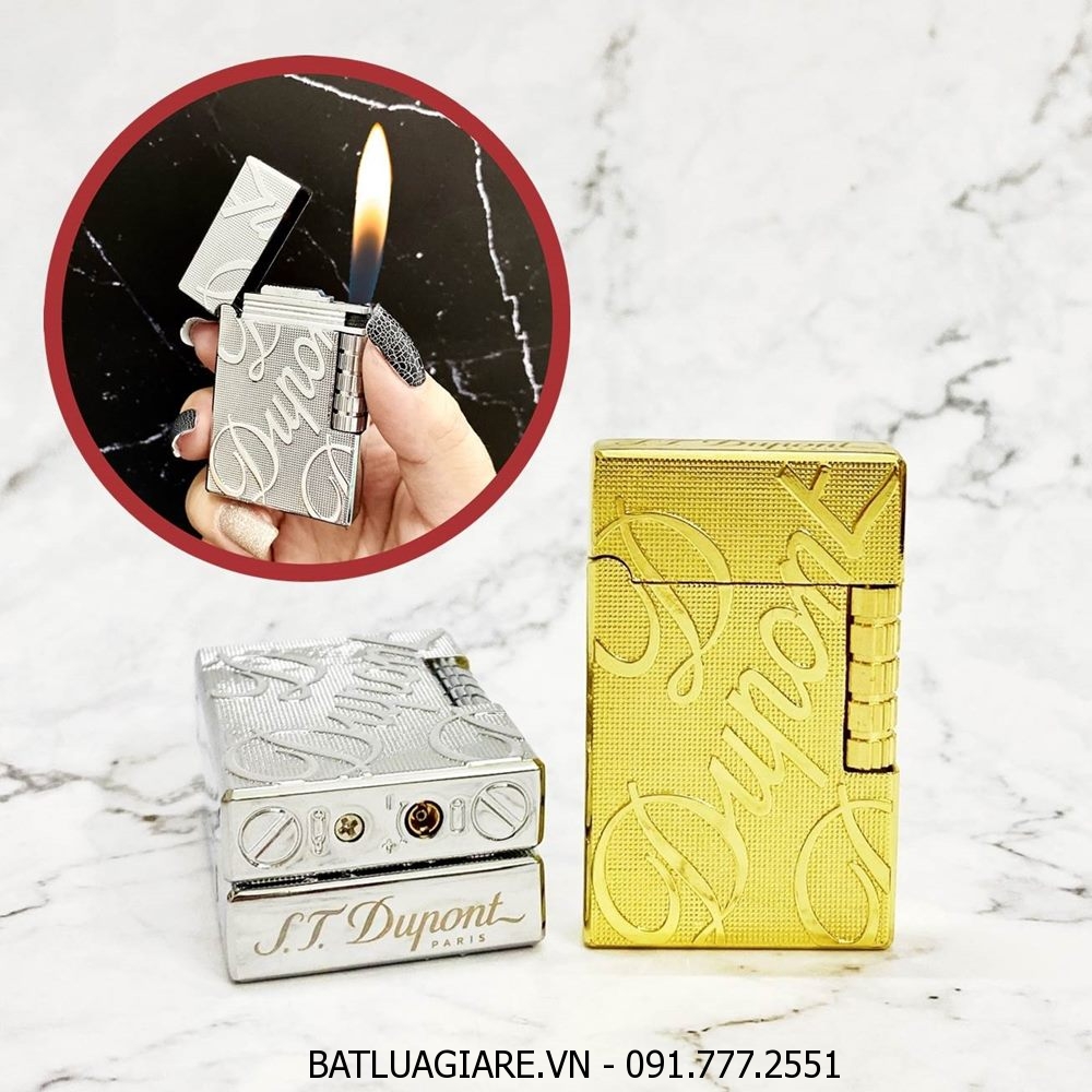 BẬT LỬA DUPONT CHỮ NỔI M-6 (S.T. DUPONT) - (XÀI GAS)