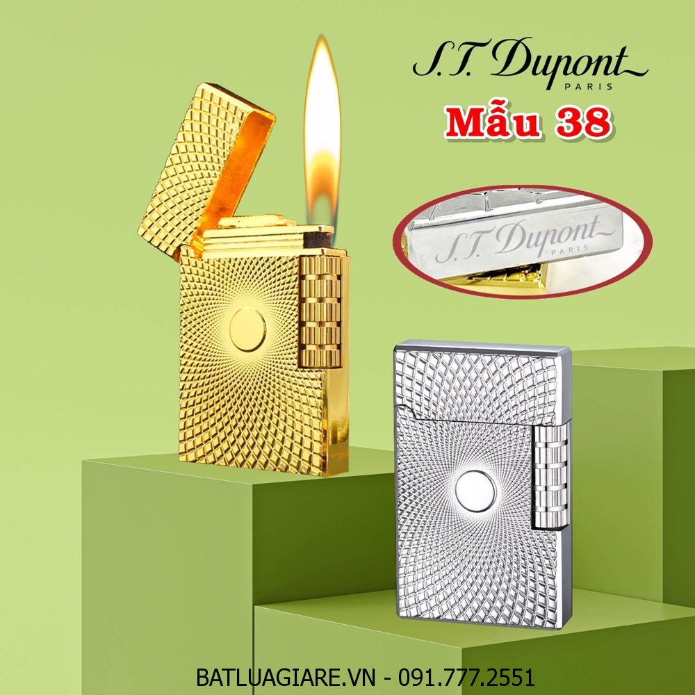BẬT LỬA DUPONT LỐC XOÁY M-38 (S.T. DUPONT) - (XÀI GAS)
